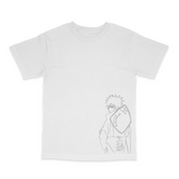 Naruto Hokage Style White Tee