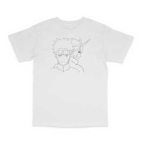 Naruto x Sasuke Together White Tee