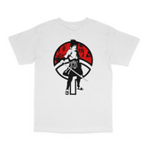 Sasuke Red Details White Tee